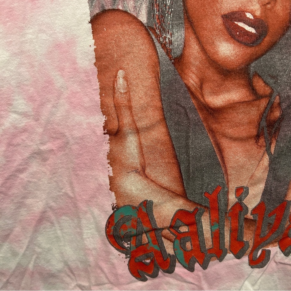 Aaliyah Pink Tie Dye Graphic Tshirt Size Large - "Ashlee" - Picture 8 of 16